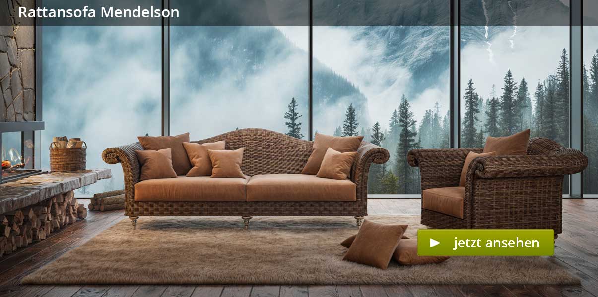 Rattansofa Mendelson 