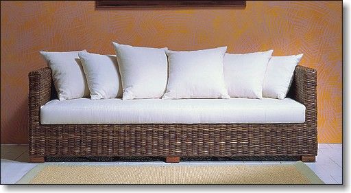 Rattansofa, Korbsofa Gardone