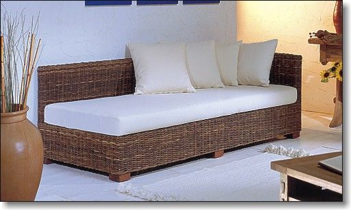 Rattansofa, Korbsofa Gardone