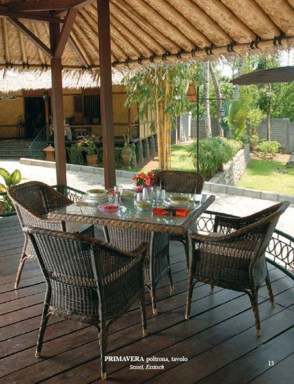 Rattan-Essgarnitur Primavera outdoor