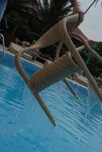 Rattan-Gartenstuhl Theo