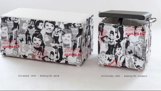 Sitztruhe,Sitzbank,  Hocker Audrey