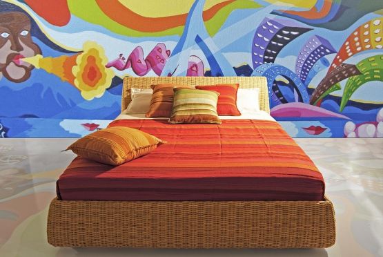 Rattanbett, Korbbett Mango - edle Verarbeitung, Premiumqualit�t aus Italien