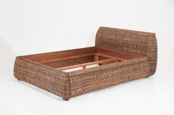 Rattanbett, Korbbett Mango - edle Verarbeitung, Premiumqualit�t aus Italien