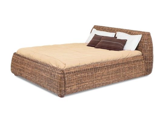 Rattanbett, Korbbett Mango - edle Verarbeitung, Premiumqualit�t aus Italien