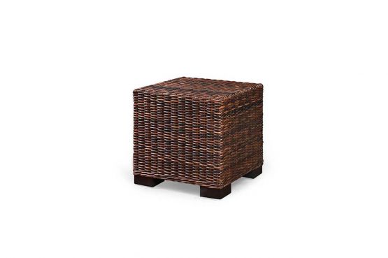 Rattan Beistelltisch Pouff Breton