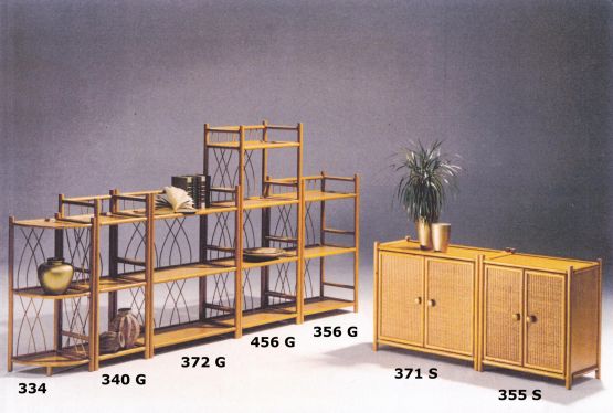 Rattan- Regalsystem /3 Ablagen