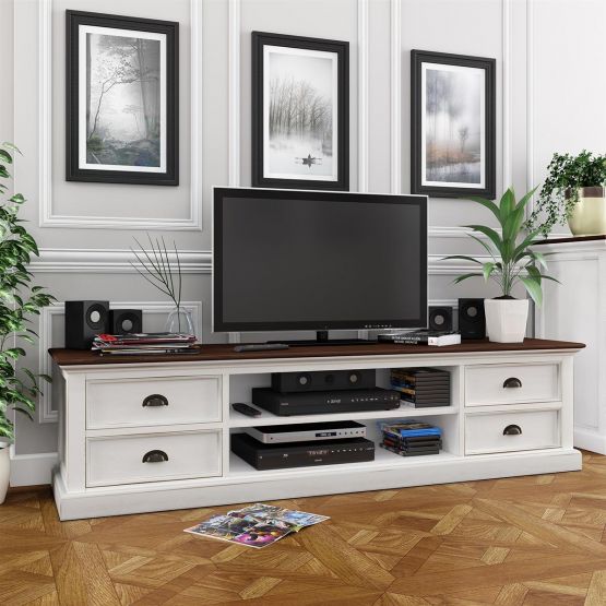 CA631TWD - Gro�er TV Unterschrank m/ 4 Schubladen