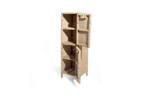 Rattanregal indoor mit 2 Tren