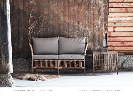 Couch Donatello Rattan 2-Sitzer