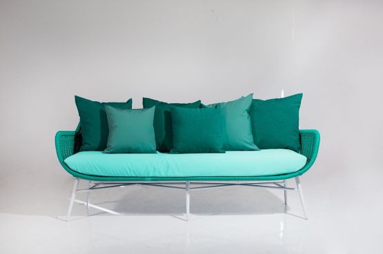 Sofa Coco 3-Sitzer outdoor Rope