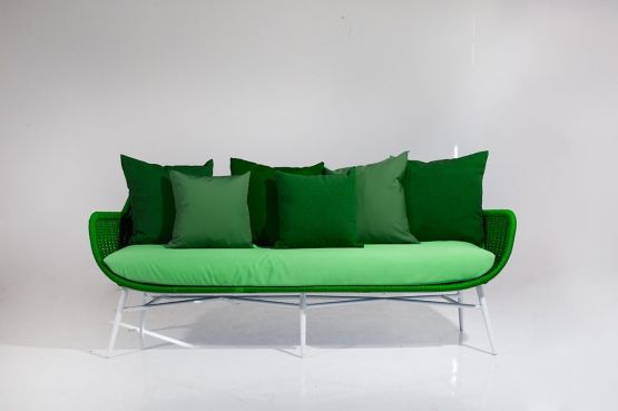 Sofa Coco 3-Sitzer outdoor Rope