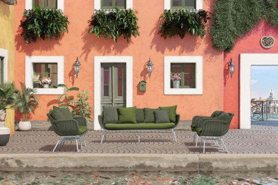 Sofa Coco 3-Sitzer outdoor Rope