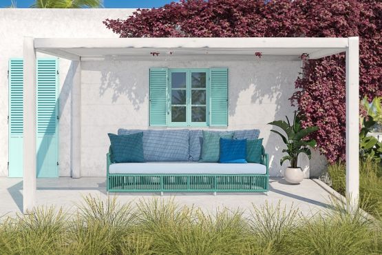 3-Sitzer Sofa Drill outdoor Rope