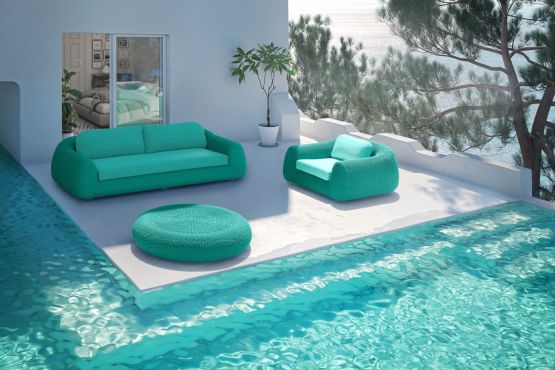 3-Sitzer Sofa Mandarin outdoor Rope