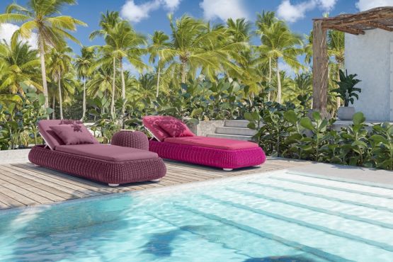 Sonnenliege Perle outdoor Rope