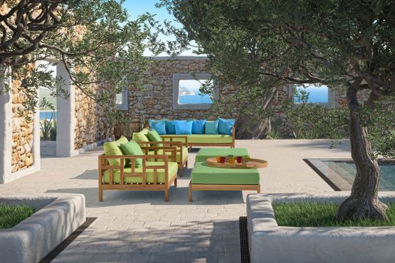 Loungegarnitur Namabia Teak outdoor
