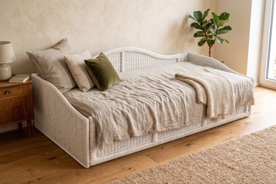 Davos Bettsofa  wei�  100 x 200 cm mit Matratze