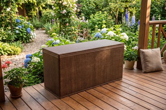 Gelegenheit -Sonderpreis !!  Gro�e Rattantruhe, Sitzbank, Kissentruhe, W�schetruhe ,Gartentruhe