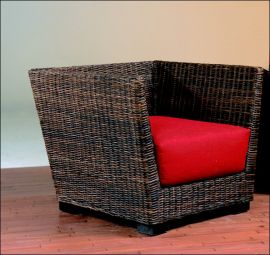 Rattansofa, Korbsofa, Schlafsofa Enrico