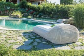 Rattanliege Sonnenliege , Lounge Ciabatta