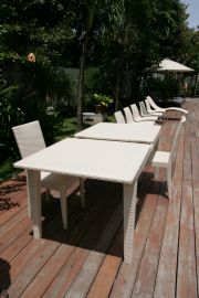 Rattantisch Gartentisch ausziehbar Fanny