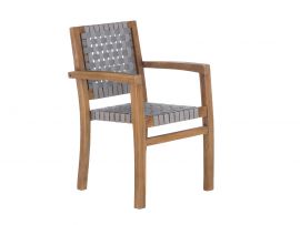 Gartenstuhl Teak Caracas grau