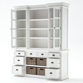 BCA600 - Hutch /Cabinet /Bücherschrank mit Schüben und Korb-Set