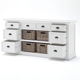 BCA600 - Hutch /Cabinet /Bücherschrank mit Schüben und Korb-Set