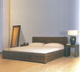 Rattanbett, Korbbett Ritz (Sondermae mglich)