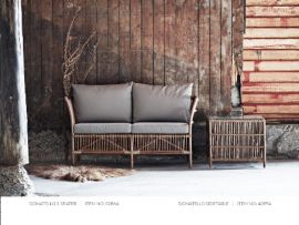 Couch Donatello Rattan 2-Sitzer