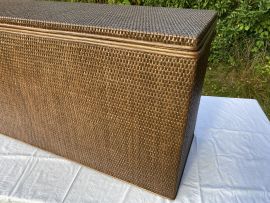 Gelegenheit -Sonderpreis !! Große Rattantruhe, Sitzbank, Kissentruhe, Wäschetruhe ,Truhe für Bettwäsche