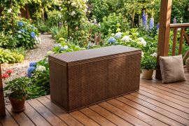 Gelegenheit -Sonderpreis !!  Gro�e Rattantruhe, Sitzbank, Kissentruhe, W�schetruhe ,Gartentruhe