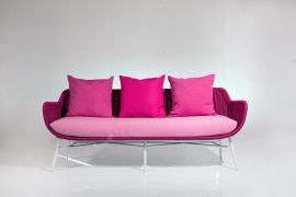 Sofa Coco 3-Sitzer outdoor Rope