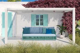 3-Sitzer Sofa Drill outdoor Rope